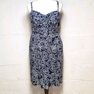 Torrid navy blue paisley sundress plus size 3X